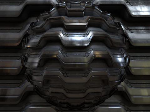 Sci-fi panel 53 PBR Texture CG Textures