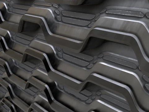 Sci-fi panel 53 PBR Texture CG Textures