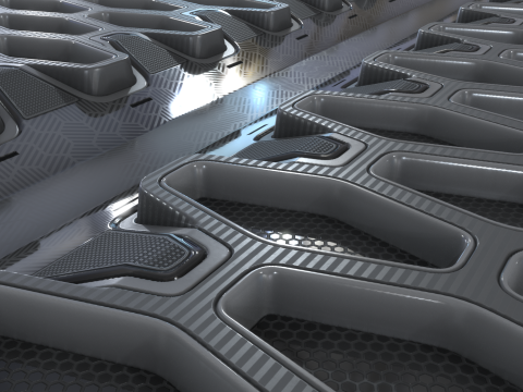 Sci-fi Panel 95 PBR Texture CG Текстури