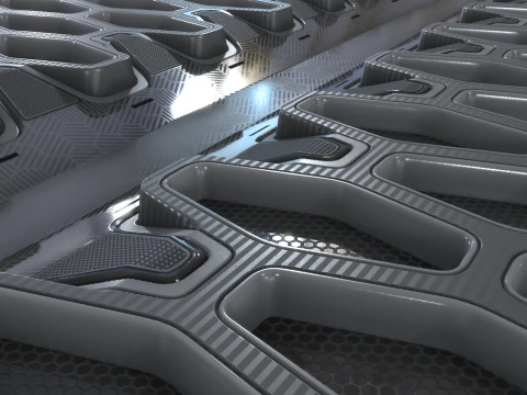 Sci-fi Panel 95 PBR Texture CG Textures