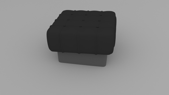 padded stool 3D 模型 .c4d .max .obj .3ds .fbx .stl .blend 