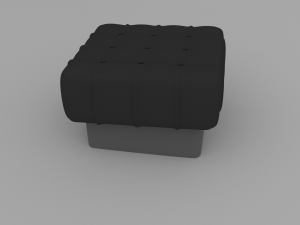 padded stool 3D Model
