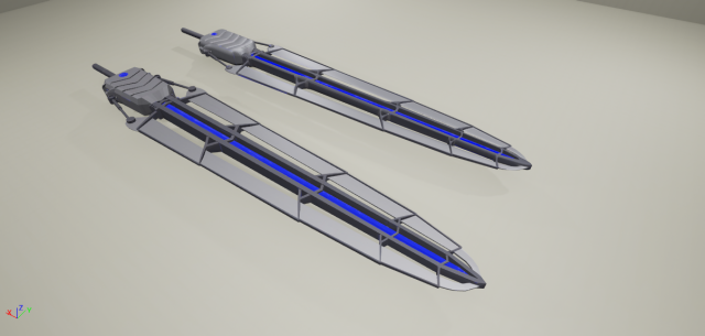 large laser sword 3D Model .c4d .max .obj .3ds .fbx .stl .blend