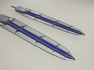 large laser sword Modello 3D