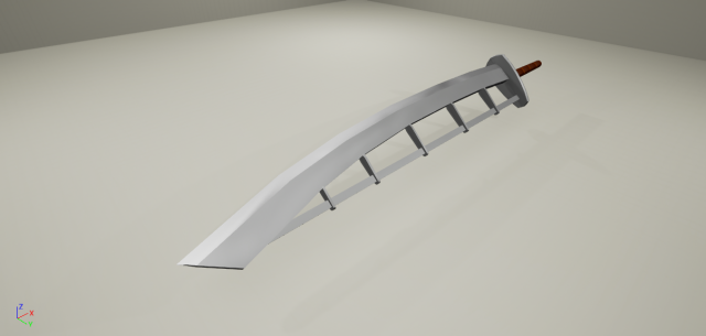 katana sword Modelo 3D .c4d .max .obj .3ds .fbx .stl .blend 