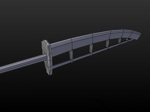 katana sword Modelo 3D
