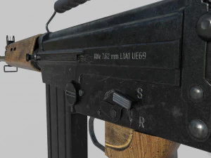 l1a1 - fn fal 3D Model