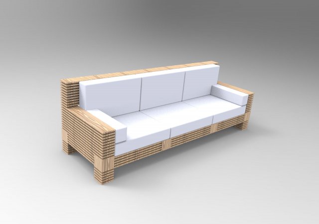 sofa 3D Model .c4d .max .obj .3ds .fbx .stl .blend 
