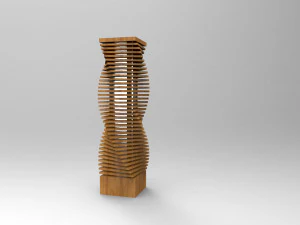 колонна лампа 3D Модель