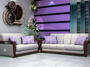 现代沙发 3D 模型