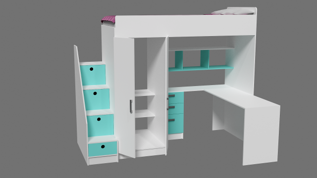 bedcuddy 3D Модель .c4d .max .obj .3ds .fbx .stl .blend 