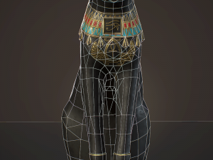 egyptian cat statue 3D Модель
