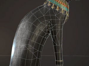 egyptian cat statue 3D Модель