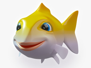 small fish animated 3D Model