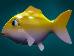 small fish animated 3D Model