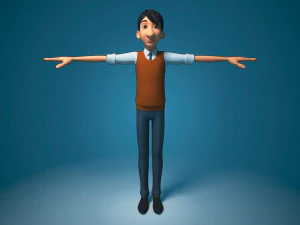 3d cartoon boy 3D Model