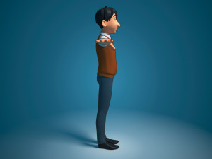3d cartoon boy Model 3D