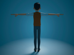 3d cartoon boy Model 3D