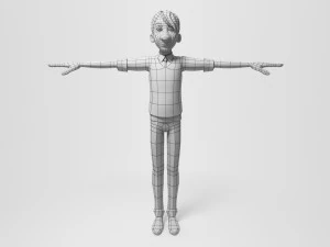3d cartoon boy 3D Model