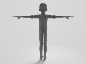 3d cartoon boy Model 3D
