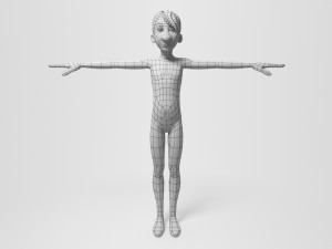 3d cartoon boy Model 3D