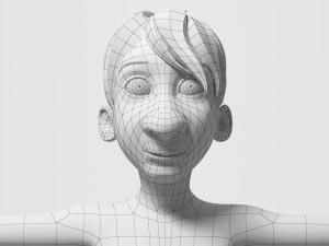 3d cartoon boy Model 3D