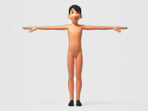 3d cartoon boy 3D Model