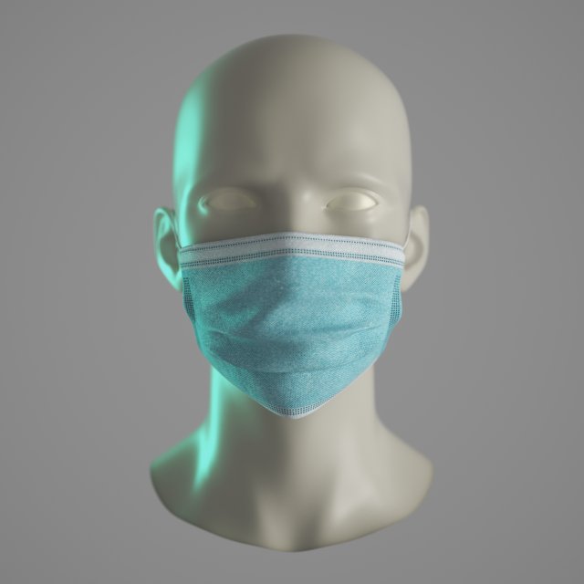 protective mask 3D-Modell .c4d .max .obj .3ds .fbx .stl .blend 