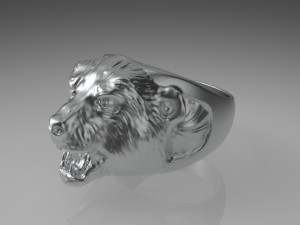 bear animal ring 3D-Druckmodell