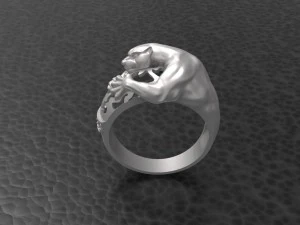 panther diamond ring 3D Print Model