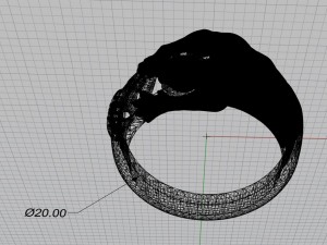 panther diamond ring Modello di stampa 3D