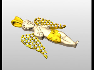 diamond angle pendant 3Dモデル