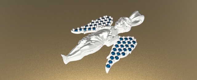 diamond angle pendant 3Dモデル .c4d .max .obj .3ds .fbx .stl .blend 