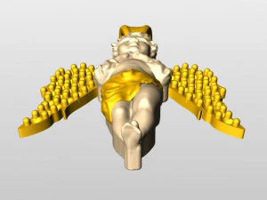diamond angle pendant 3D Model