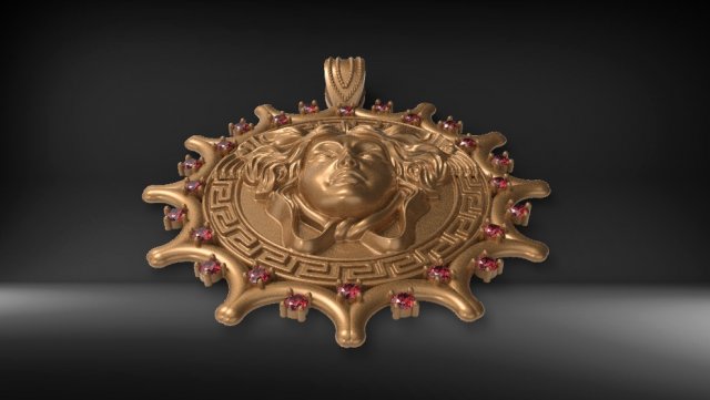 medusa varsace pendant 3D मॉडल .c4d .max .obj .3ds .fbx .stl .blend 