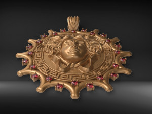 medusa varsace pendant 3D मॉडल