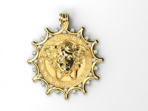 medusa varsace pendant 3D मॉडल