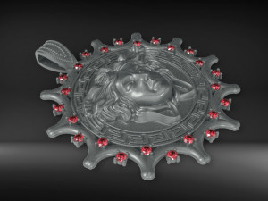 medusa varsace pendant 3D मॉडल