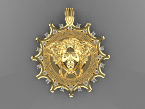 medusa varsace pendant 3D मॉडल