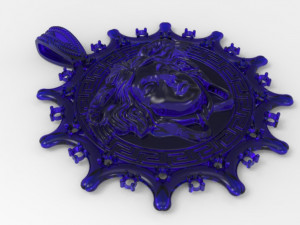 medusa varsace pendant 3D मॉडल