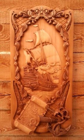 cnc bas relief ship 3D मॉडल .c4d .max .obj .3ds .fbx .stl .blend 