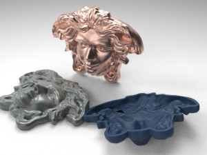 medusa face 3D मॉडल