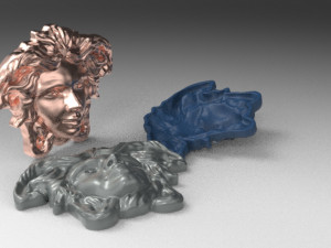 medusa face 3D मॉडल