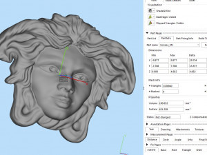 medusa face 3D मॉडल