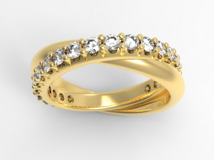 Wedding diamond ring 3D मॉडल