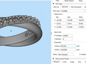 Wedding diamond ring 3D Model