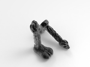 dragon head dildo penis genitalia 3D Model