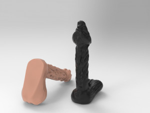 dragon head dildo penis genitalia 3D Model