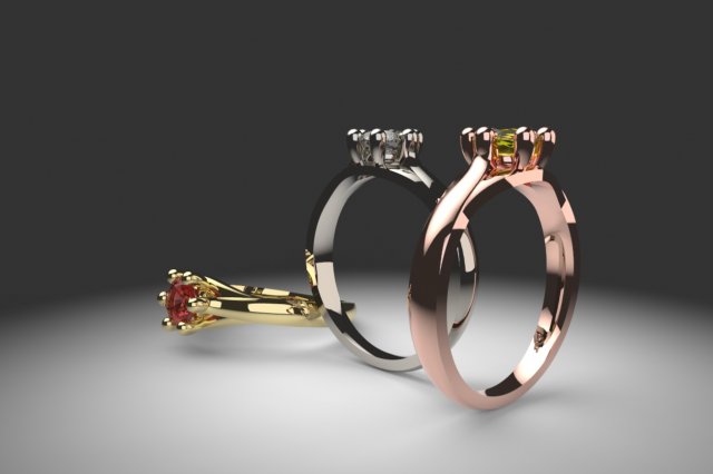 awesome diamond ring 3Dモデル .c4d .max .obj .3ds .fbx .stl .blend 