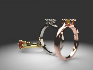 awesome diamond ring 3D मॉडल